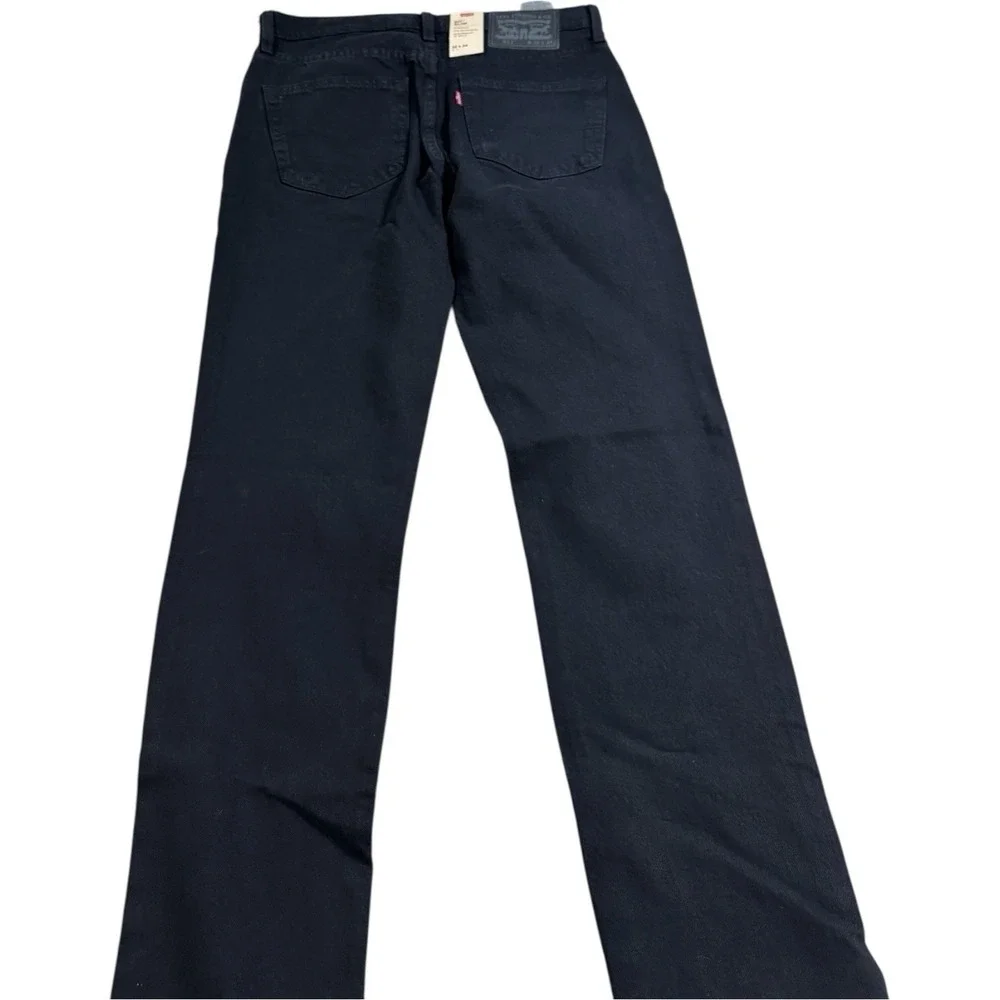 Levi's Levis Men 511 Slim Distressed Black Denim Stretch Jeans Mens Size 32 X 34